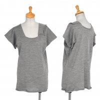  COMME des GARCONS Wool Square Knit T-shirt Grey M