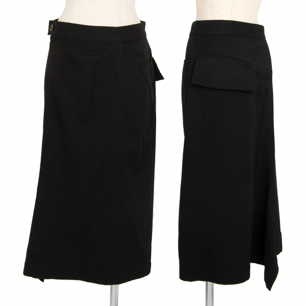 ワイズY's 混紡切り替えデザインスカート サイズ 黒3