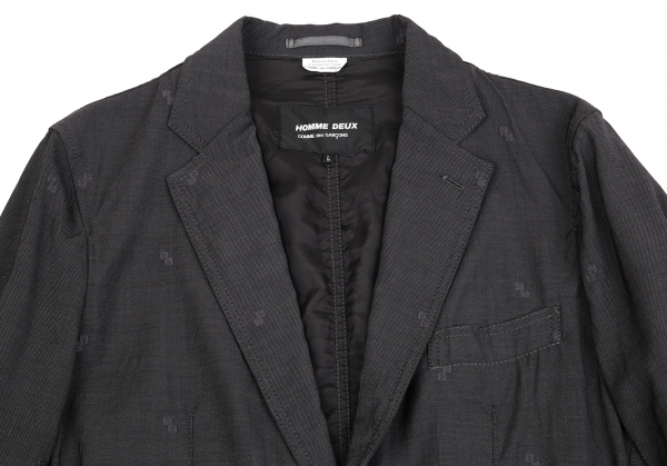 COMME des GARCONS HOMME Wool Tailored Jacket Charcoal L | PLAYFUL