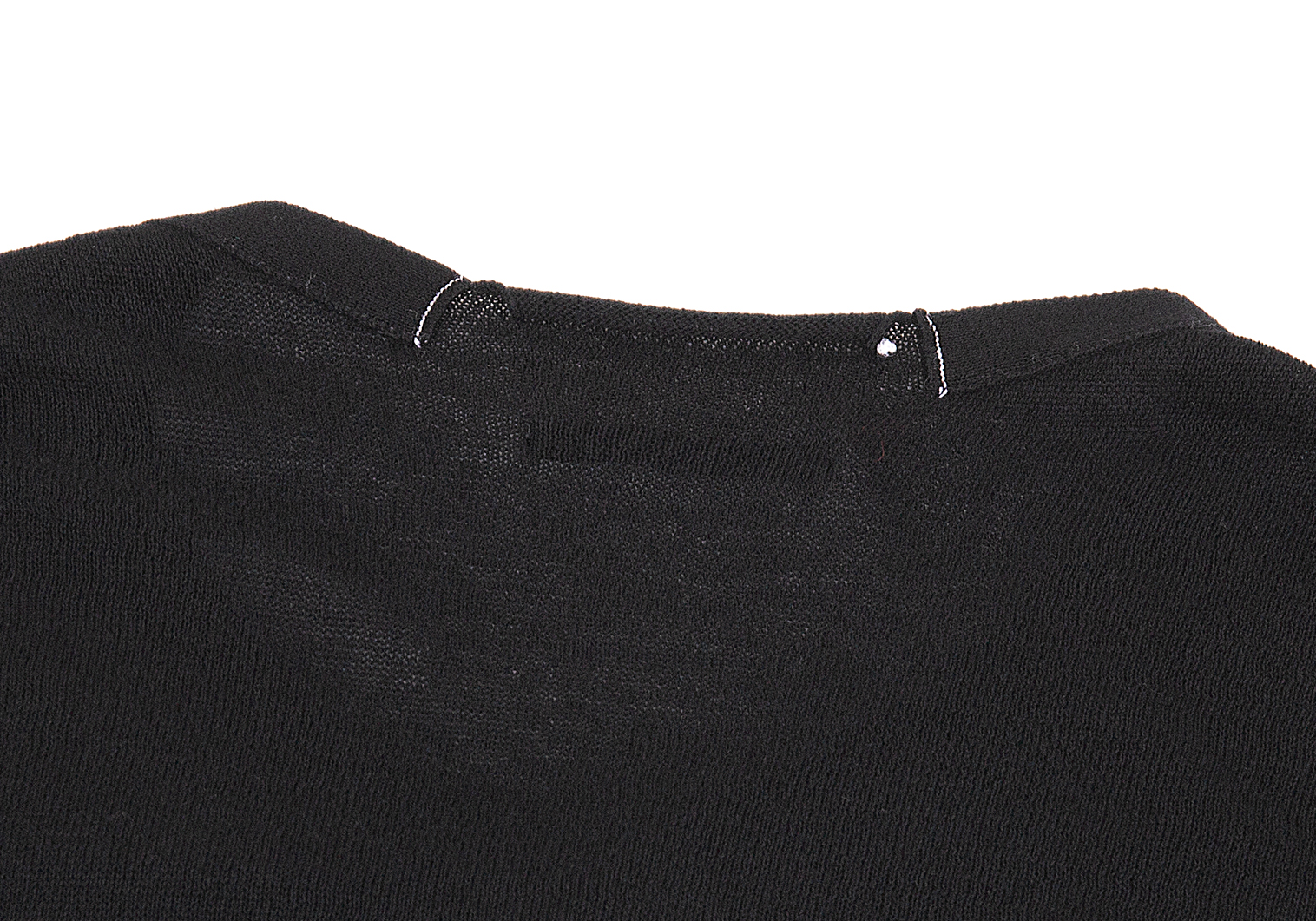 ワイズY's ニット半袖ワンピース 黒2