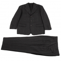  COMME des GARCONS HOMME PLUS Striped Jacket & Pants Charcoal M/L