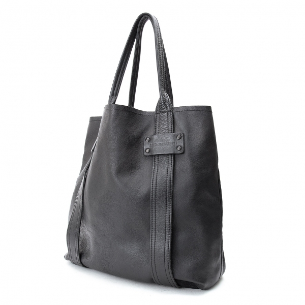 STEPHANE VERDINO Leather Tote Bag Black | PLAYFUL