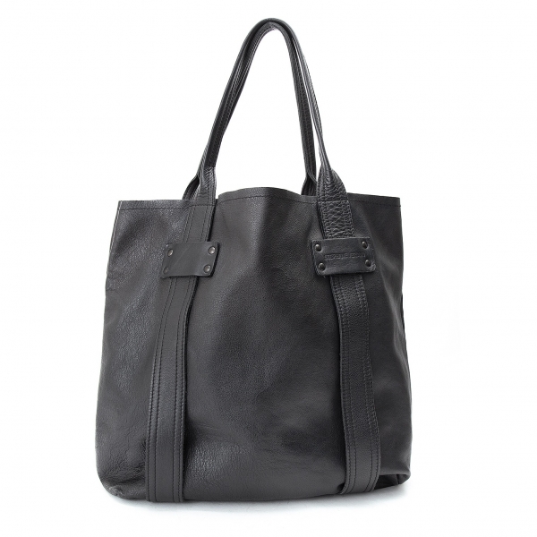 STEPHANE VERDINO Leather Tote Bag Black | PLAYFUL