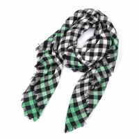  MARC by MARC JACOBS Plaids check Stole White,Black,Green 