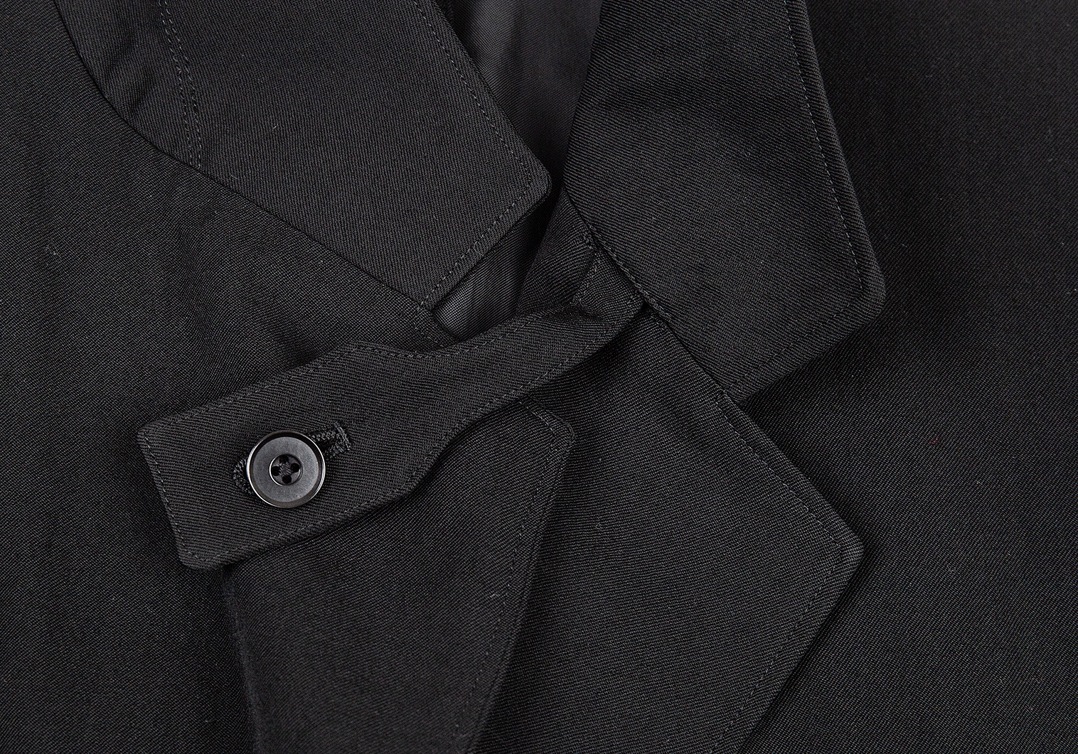 ヨウジヤマモト プールオムYohji Yamamoto POUR HOMME ウールギャバラゲージタグデザインジャケット 黒2