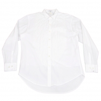  Yohji Yamamoto POUR HOMME Front Stitched Long Sleeve Shirt White M