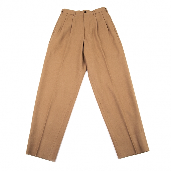 Y's for men Wool Pants (Trousers) Camel S | PLAYFUL