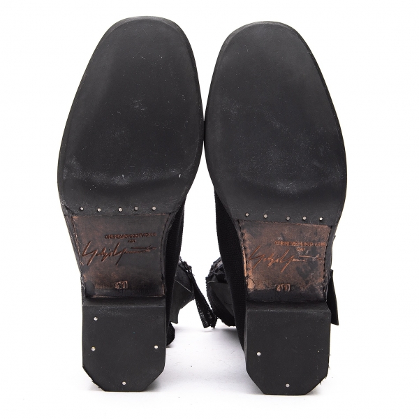 CHEREVICHKIOTVICHKI FOR Yohji Yamamoto Patch Boots Black About