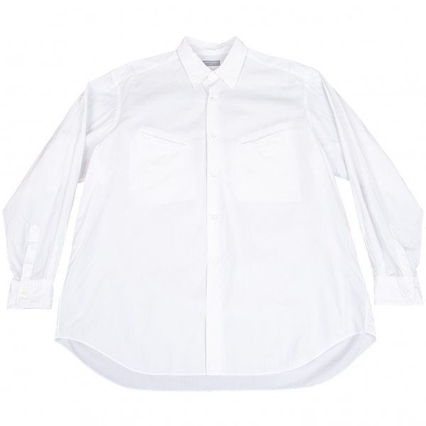 コムデギャルソン オムCOMME des GARCONS HOMME コットンスラントポケットシャツ 白M位