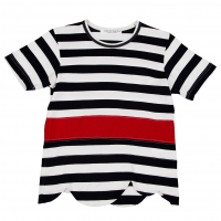  robe de chambre COMME des GARCONS Striped T Shirt White,Black XS-S