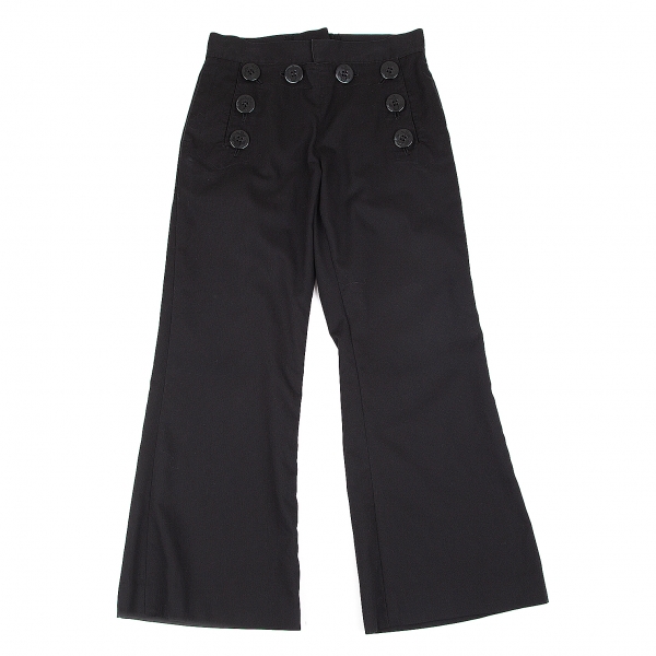 Jean-Paul GAULTIER HOMME Cotton Sailor Pants (Trousers) Black 48 