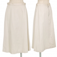  Mademoiselle NON NON Cotton Linen Stretched Skirt Ivory 40L