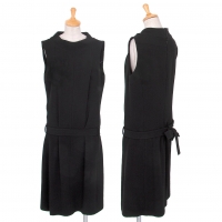  BALENCIAGA 10 corso como Tuck Design Sleeveless Dress Black 40