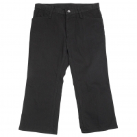  Yohji Yamamoto NOIR Stretch Cotton Cropped Pants (Trousers) Black 1