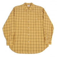  Papas Plaid Long Sleeve Shirt Yellow M