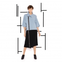  ISSEY MIYAKE 132 5. Zip Design Wrap Skirt Khaki-green 3