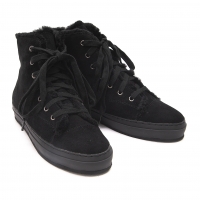  Y's Lining Boa Suede Sneakers (Trainers) Black US About 6.5