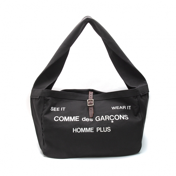COMME des GARCONS HOMME PLUS Logo Printed Bag Black | PLAYFUL
