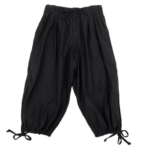 Yohji Yamamoto POUR HOMME Cotton Balloon Pants (Trousers) Black 2 | PLAYFUL