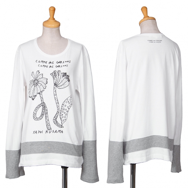 COMME des GARCONS YAYOI KUSAMA Print T Shirt White M | PLAYFUL