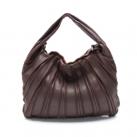  BOTTEGA VENETA Switching Design Leather Bag Brown 