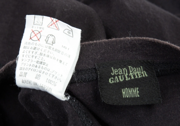 Jean-Paul GAULTIER HOMME Metal Logo T Shirt Black 48 | PLAYFUL