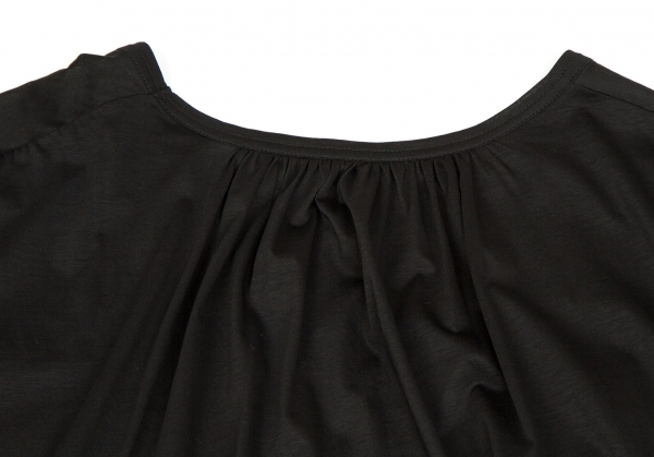 Yohji Yamamoto POUR HOMME Cotton Long Sleeve T Shirt Black 3 | PLAYFUL