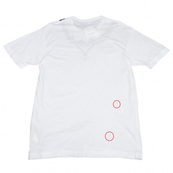 COMME des GARCONS CHROME HEARTS Printed T Shirt White L | PLAYFUL