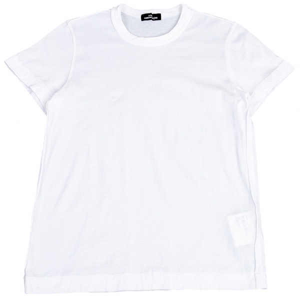 トリコ コムデギャルソンtricot COMME des GARCONS インサイドアウトコットンTシャツ 白M位