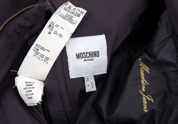 MOSCHINO JEANS Multi Button Padding Jacket Purple 40