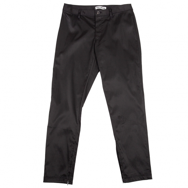 ISSEY MIYAKE Zip Design Nylon Stretch Pants (Trousers) Black 3 ...