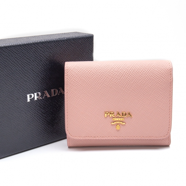 PRADA Bi-fold wallet 1MH176 Pink | PLAYFUL