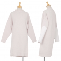  Stella McCartney Cashmere Blend Sleeve Printed Dress Grey 34