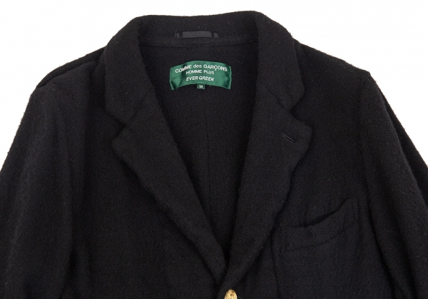 COMME des GARCONS HOMME PLUS EVER GREEN Wool Jacket Black M | PLAYFUL