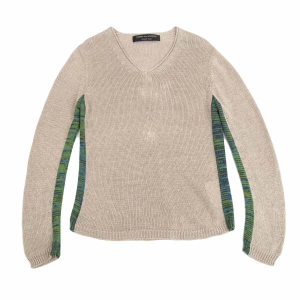 COMME des GARCONS HOMME PLUS Switched Knit Sweater (Jumper) Beige