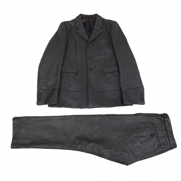 COMME des GARCONS HOMME PLUS Synthetic leather Pants (Trousers