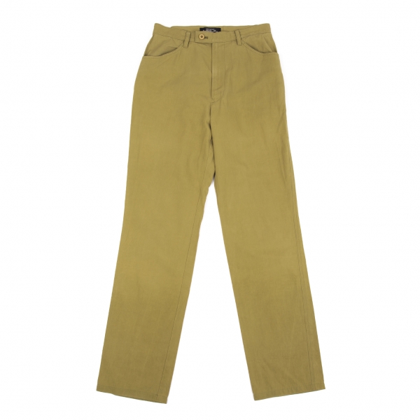 Olive Green Slim Tapered Cotton Dobby Lycra Trousers – Dragon Hill Lifestyle