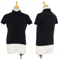  gigli Rib Switching Short Sleeve Knit Sweater (Jumper) Black 38(M)