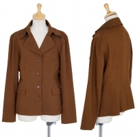  gigli Design Collar Jacket Brown 38(M)
