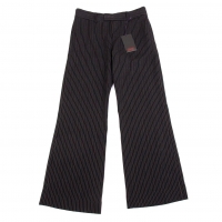  gigli Stripe Stitched Wide Pants (Trousers) Black 38(M)