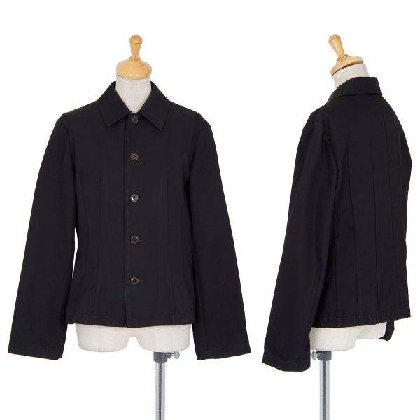 tricot COMME des GARCONS Triacetate Twill Stand Fall Collar Jacket