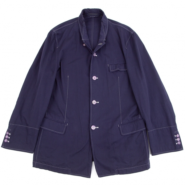 COMME des GARCONS HOMME Dyed Stitch Jacket Navy M | PLAYFUL