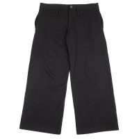  Y's Back Flap Pocket Wool Wide Pants (Trousers) Black 2