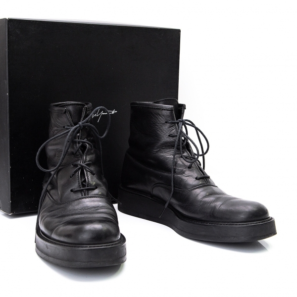 platform leather boots