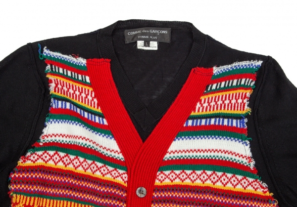 COMME des GARCONS HOMME PLUS Front Design Knit Sweater Multi-Color 