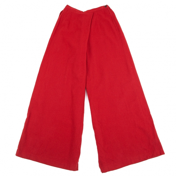 Jean-Paul GAULTIER CLASSIQUE Half Wrap Wide Pants (Trousers) Red