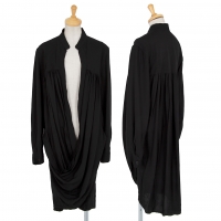  LIMI feu Drape Design Long Sleeve Shirt Black S