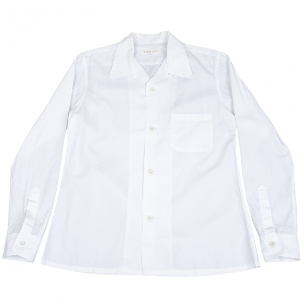 ワイズフォーメンY's for men オープンカラーシャツ 白3