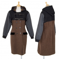  Jean-Paul GAULTIER Fabric Switched Duffle Coat Brown,Black 9