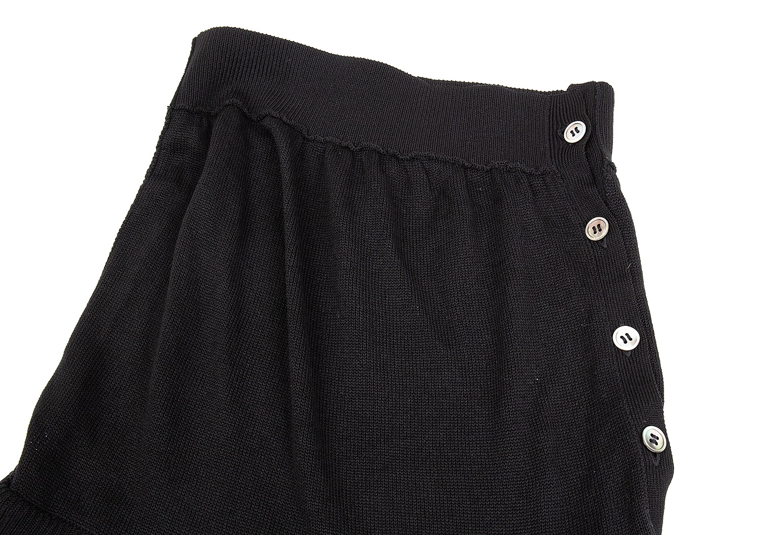 美品 Y’s ニット ジャージー スカート ワイズ サイズ2 ブラック